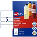 LABEL AVERY LASER L7146 RECTANGLE DURABLE 1960X510MM  5SHEET WHITE