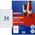 LABEL AVERY LASER L7147 ROUND 400MM DIA 24SHEET GLOSS WHITE