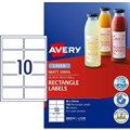 LABEL AVERY LASER L7148 RECTANGLE DURABLE 960X510MM 10SHEET WHITE