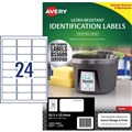 LABEL AVERY LASER L7912 ULTRARESISTANT 635X339MM WHITE 24SHEET