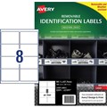LABEL AVERY LASER L4715REV REMOVABLE 991X677MM WHITE 8SHEET