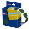 LABEL AVERY DISPENSER PACK CIRCLE 24MM GREEN DMC24G