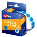 LABEL AVERY DISPENSER PACK CIRCLE 14MM LIGHT BLUE