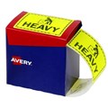 LABEL AVERY DISPENSER PACK 996X750MM HEAVY RECTANGLE FLUORO YELLOW PK750