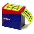 LABEL AVERY DISPENSER PACK 996X750MM MIXED GOODS RECTANGLE FLUORO YELLOW PK750
