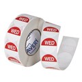 LABEL AVERY FOOD ROTATION DISPENSER PACK WEDNESDAY 24MM CIRCLE RED