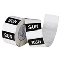 LABEL AVERY FOOD ROTATION DISPENSER PACK SUNDAY 40X40MM SQUARE BLACK
