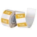 LABEL AVERY FOOD ROTATION DISPENSER PACK TUESDAY 40X40MM SQUARE YELLOW