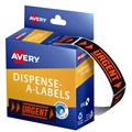 LABEL AVERY DISPENSER PACK URGENT 19X64MM DMR1964UR