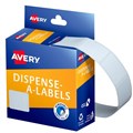 LABEL AVERY DISPENSER PACK RECTANGLE 19X24MM WHITE 1924W