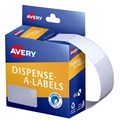 LABEL AVERY DISPENSER PACK RECTANGLE 19X36MM WHITE 1936W