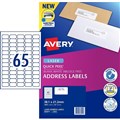 LABEL AVERY LASER L7651 MAILING MINI ADDRESS 381X212MM WHITE 65SHEET