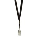 ID PRODUCT REXEL LANYARD FLAT WITH BREAKAWAY SAFETY CLIP 510MM BLACK PK10