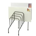 ORGANISER STEP FILE MARBIG SMALL 6 COMPARTMENT BLACK