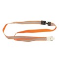 ID PRODUCT REXEL 9843006 LANYARD FLAT WITH BREAKAWAY SAFETY CLIP FLUORESCENT ORANGE PK5