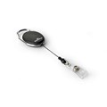 ID PRODUCT DURABLE 832401 RETRACTABLE CARD HOLDERS OVAL BLACK BX10