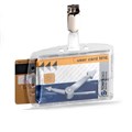 PASS HOLDER DURABLE 801319 SECURITY CLIP 85 X 54MM DUO