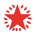 STAMP MERIT SHINY 9SHS0012 TWINKLE STAR RED