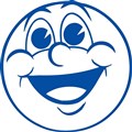 STAMP MERIT SHINY 9SHS00233 39CHEEKY FACE39 BLUE
