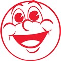 STAMP MERIT SHINY 9SHS00232 39CHEEKY FACE39 RED
