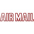 STAMP PRE INKED SHINY SEN0062 AIRMAIL OUTLINE RED