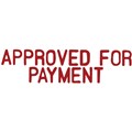 STAMP PRE INKED SHINY SEN1552 APPROVED FOR PAYMENT RED