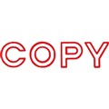 STAMP PRE INKED SHINY SEN0022 COPY OUTLINE RED