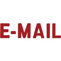 STAMP PRE INKED SHINY 9SEN9272 EMAIL RED