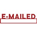 STAMP PRE INKED SHINY SEN9262 EMAILED WDATE RED