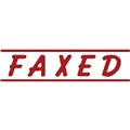 STAMP PRE INKED SHINY SEN9062 FAXED RED