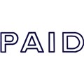 STAMP PRE INKED SHINY SEN0013 PAID OUTLINE BLUE