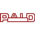 STAMP PRE INKED SHINY SEN2012 PAID OUTLINE WDATE RED