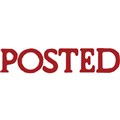 STAMP PRE INKED SHINY SEN1412 POSTED RED
