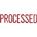 STAMP PRE INKED SHINY SEN1272 PROCESSED RED