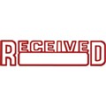 STAMP PRE INKED SHINY SEN2032 RECEIVED OUTLINE WDATE RED