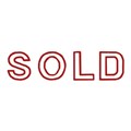 STAMP PRE INKED SHINY SEN0252 SOLD OUTLINE RED