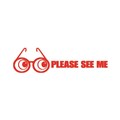 STAMP TEACHER SHINY SEN9312 PLEASE SEE ME RED