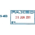 SELF INKING DATER SHINY S403 FAXED BLUERED