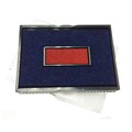 REPLACEMENT INKPAD SHINY SELF INKING DATERS 2 COLOUR RED  BLUE 9S4007D2C