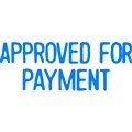 STAMP XSTAMPER 1025 APPROVED FOR PAYMENT BLUE