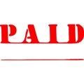 STAMP XSTAMPER 1221 PAID RED