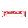 STAMP XSTAMPER 1211 POSTED DATE RED