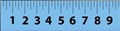 RULER 40CM PLASTIC ICE BLUE MICADOR