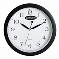 CLOCK WALL CARVEN 300MM BLACK