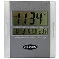 WALL CLOCK CARVEN CLDIGITAL SQUARE 220X245MM DIGITAL