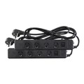 POWER BOARD JACKSON PT5944TB 4 POINT SURGE PROTECTION WITH MASTER SWITCH 90CM CORD BLACK PK2
