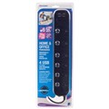 POWER BOARD JACKSON PT1816USB3A 6 POINT SURGE PROTECTION INDIVIDUAL SWITCHED WITH 4 X USB PORT 1M CORD BLACK