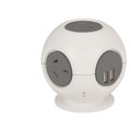 POWER ADAPTOR JACKSON PT5700 4 POINT POWER BLOCK WITH 2 X USB CHARGING PORTS 90CM CORD WHITE