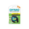 TAPE DYMO LETRATAG 12MMX4M PLASTIC HYPER YELLOW