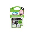 TAPE DYMO D1 DURABLE 12MMX30M WHITE ON BLACK